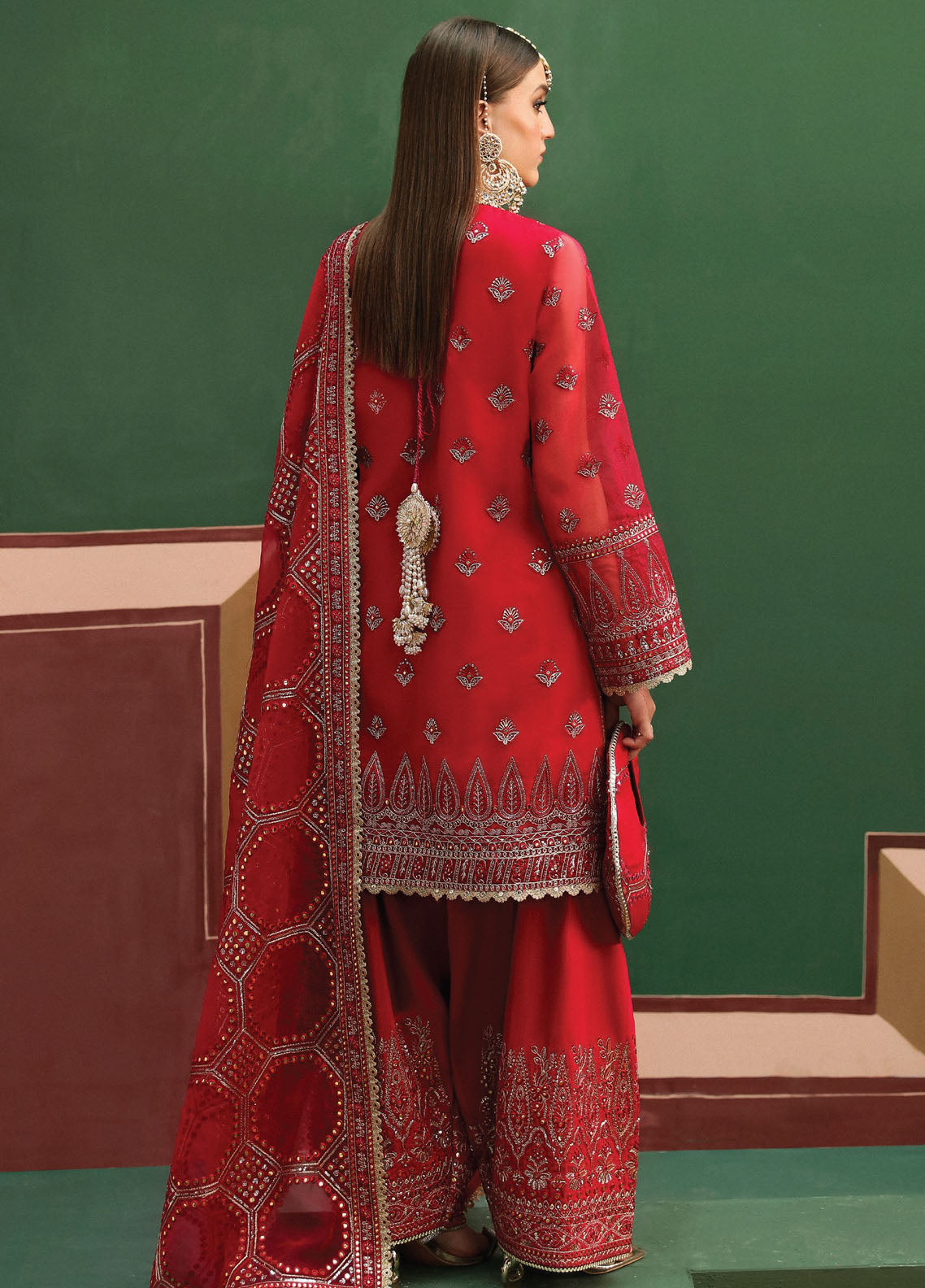 Shehnai By Afrozeh Embroidered Suit Unstitched 3 Piece AF24SW AFS-24-04 Hoor - Formal Collection