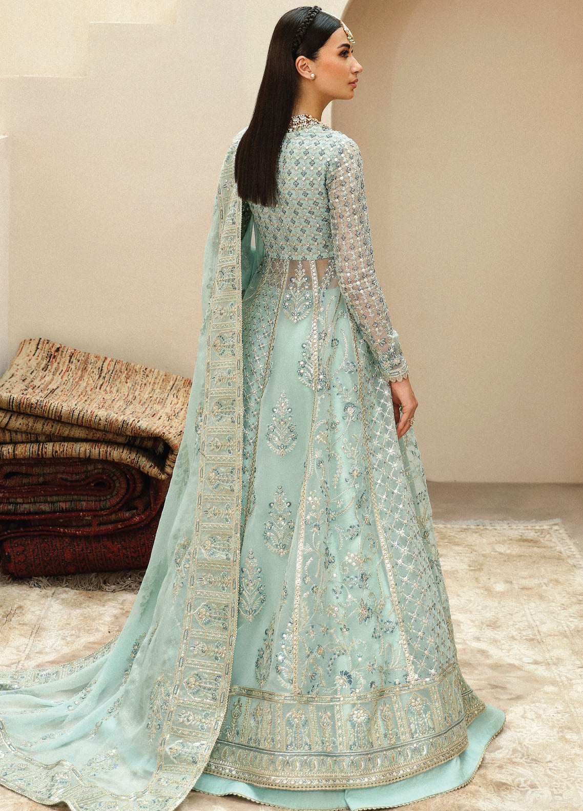 Shehnai By Afrozeh Embroidered Suit Unstitched 3 Piece AF24SW AFS-24-07 Tazmeen - Formal Collection