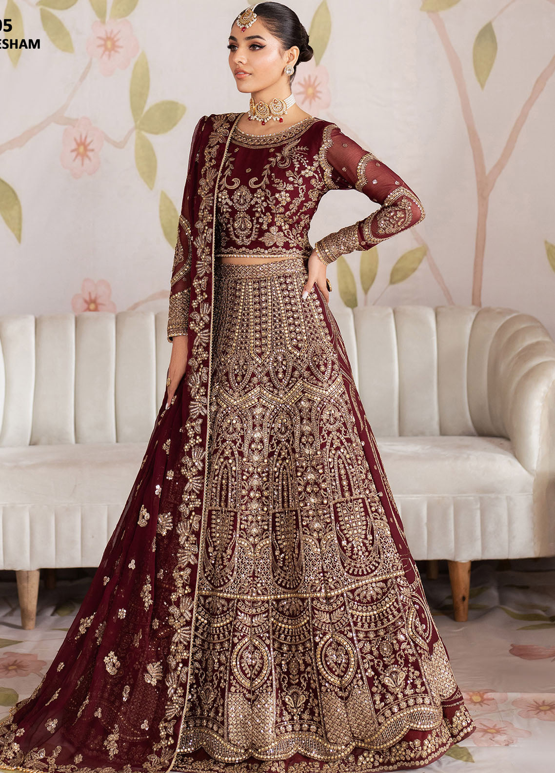 Shehnai by Zarif Unstitched Formals Collection 2025 ZS-05 Sheesham