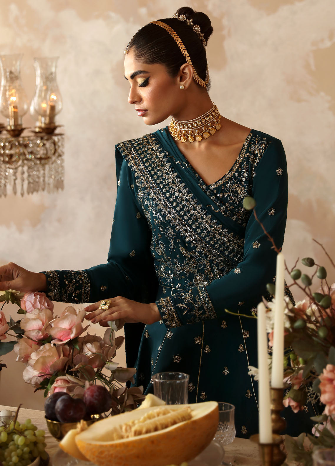 Shehrnaaz By Gulaal Embroidered Silk Suit Unstitched 3 Piece GL24SR GL-SD-24-04 Mahiri - Formal Collection