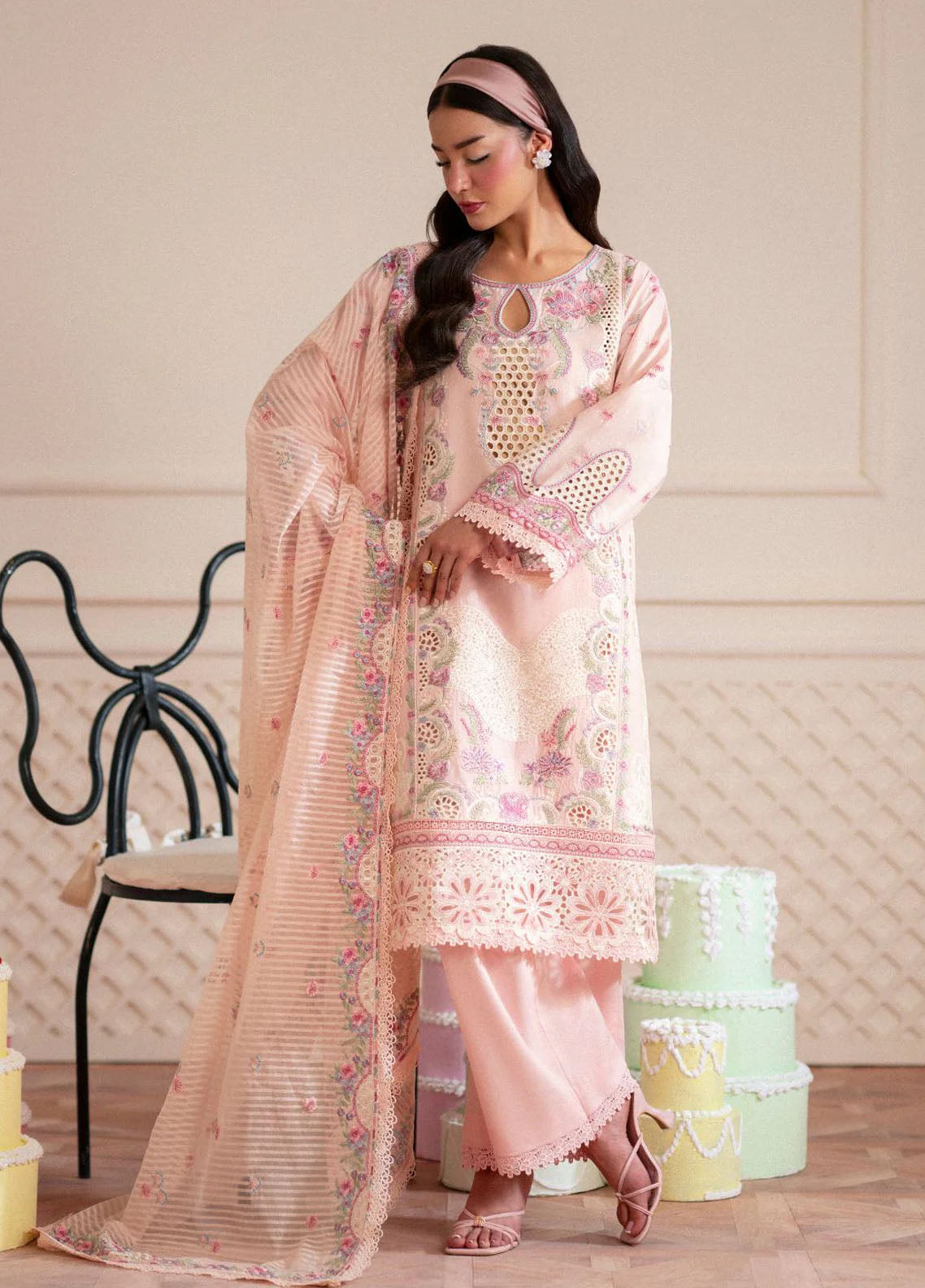 Signature by AJR Embroidered Lawn Suits Unstitched 3 Piece AJR25SL D-02 Chantily