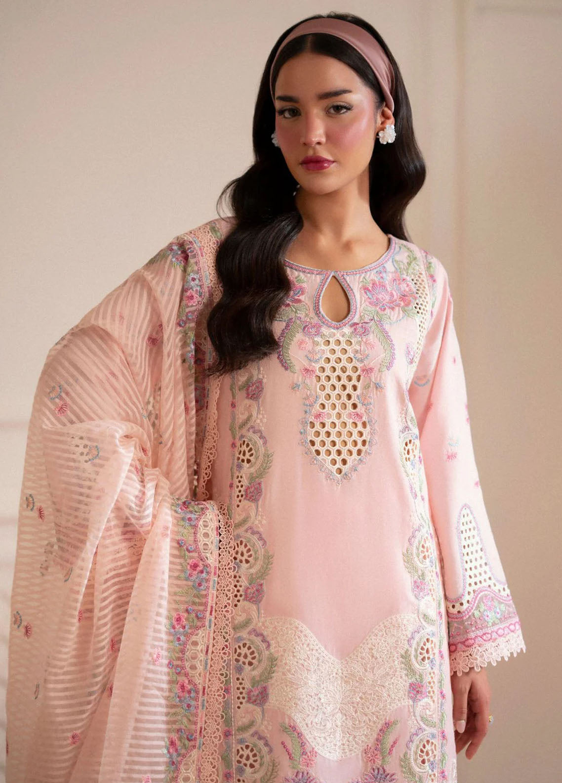 Signature by AJR Embroidered Lawn Suits Unstitched 3 Piece AJR25SL D-02 Chantily