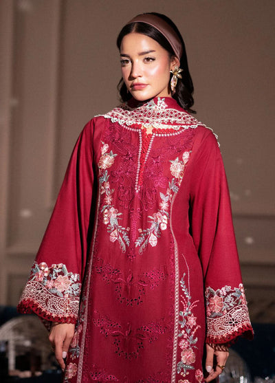 Signature by AJR Embroidered Lawn Suits Unstitched 3 Piece AJR25SL D-03 Crimsone