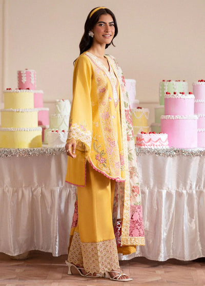 Signature by AJR Embroidered Lawn Suits Unstitched 3 Piece AJR25SL D-06 Honey Dew