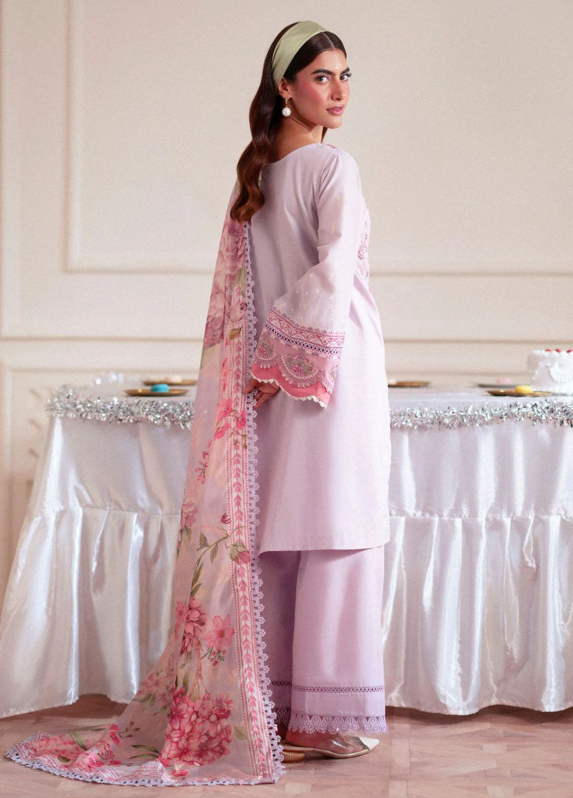 Signature by AJR Embroidered Lawn Suits Unstitched 3 Piece AJR25SL D-08 Thistel