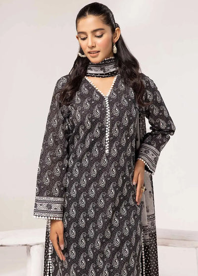 Slate By Gul Ahmed Black And White Unstitched Collection 2024 B-42020