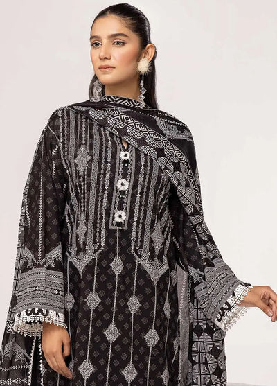 Slate By Gul Ahmed Black And White Unstitched Collection 2024 B-42022