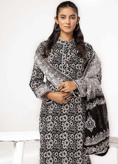 Slate By Gul Ahmed Black And White Unstitched Collection 2024 B-42024