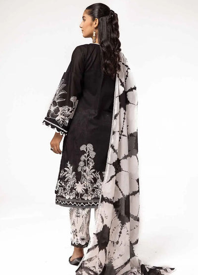 Slate By Gul Ahmed Black And White Unstitched Collection 2024 B-42025
