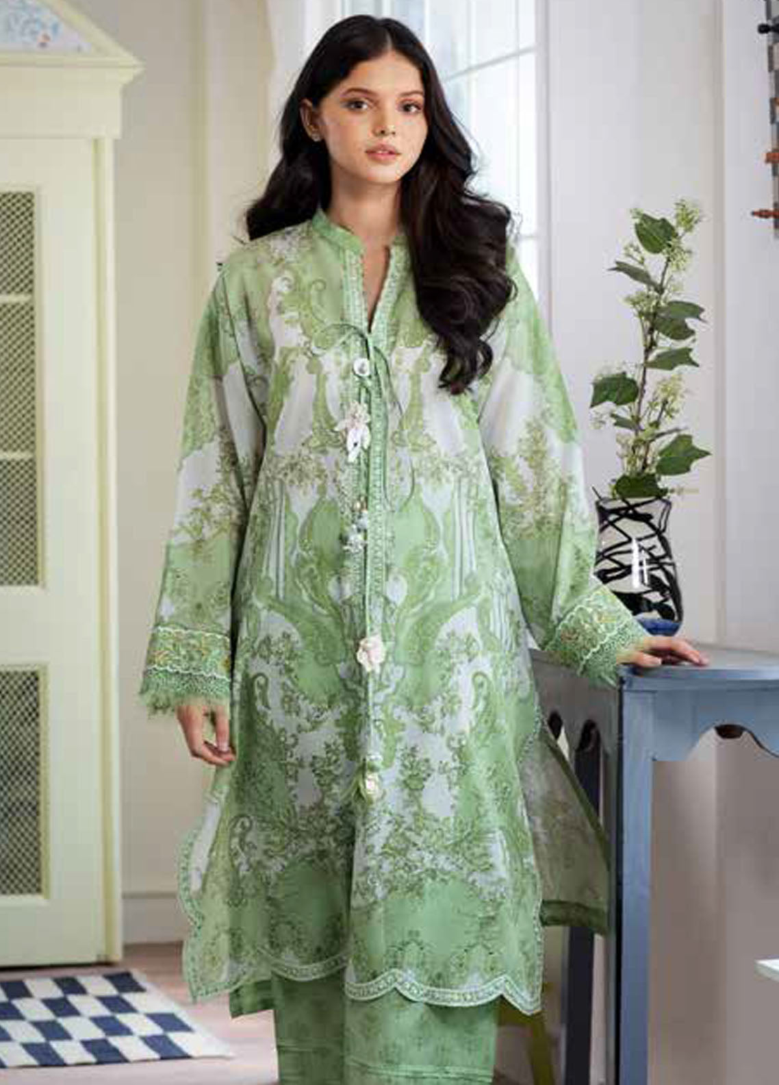 Sobia Nazir Basic Unstitched Lawn Summer Collection 2024 3B