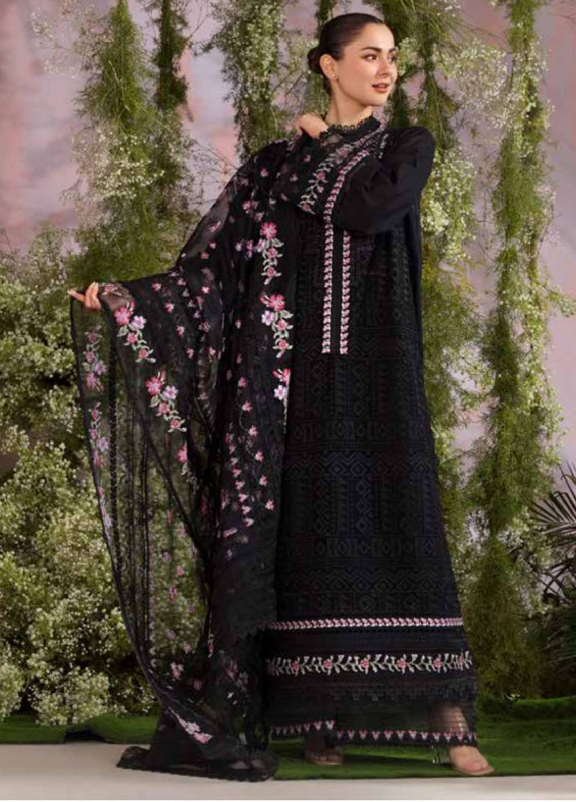 Sobia Nazir Embroidered Lawn Suit Unstitched 3 Piece D-11A