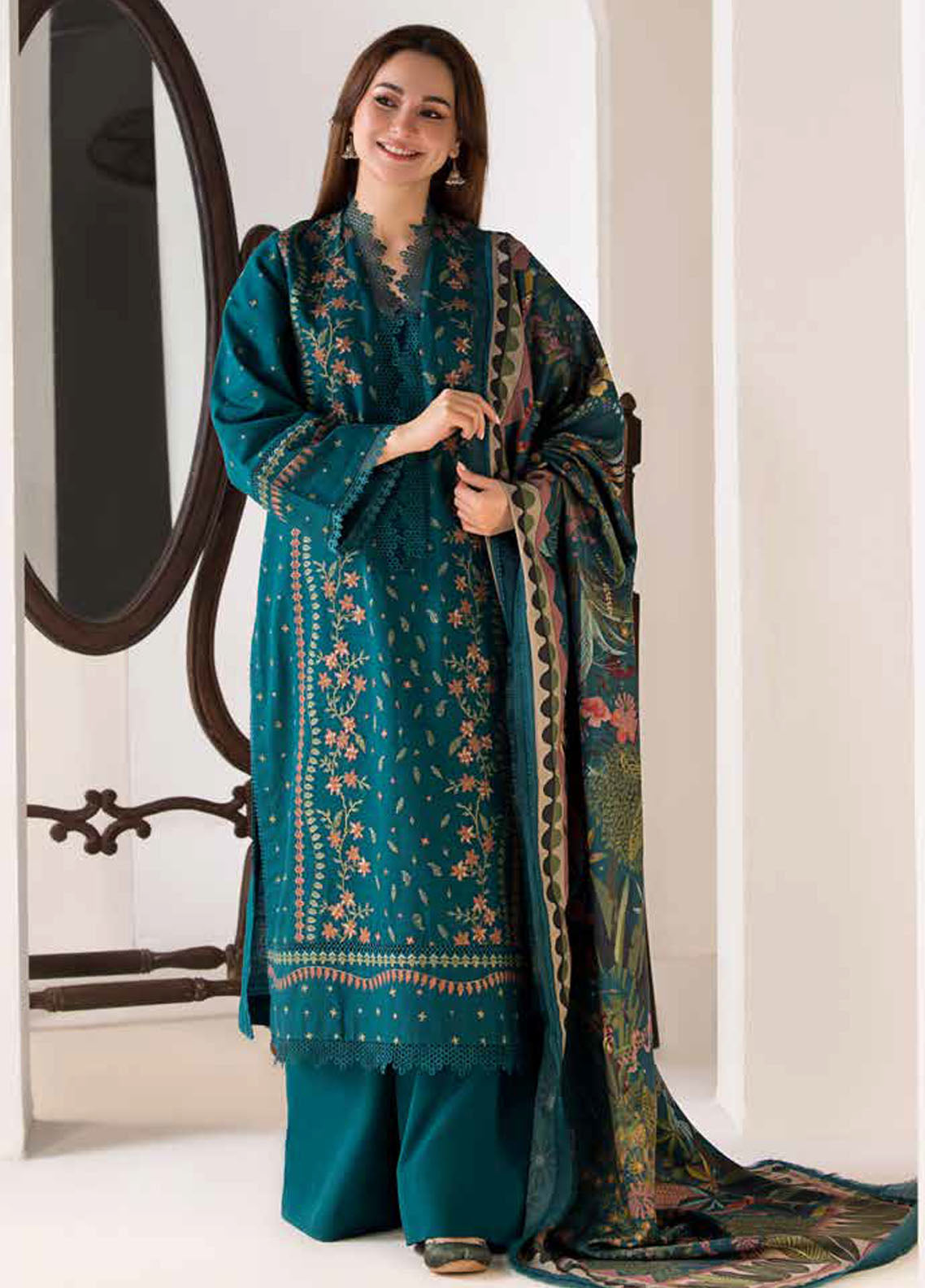 Sobia Nazir Embroidered Suit Unstitched 3 Piece SN24W D-05 A - Winter Collection