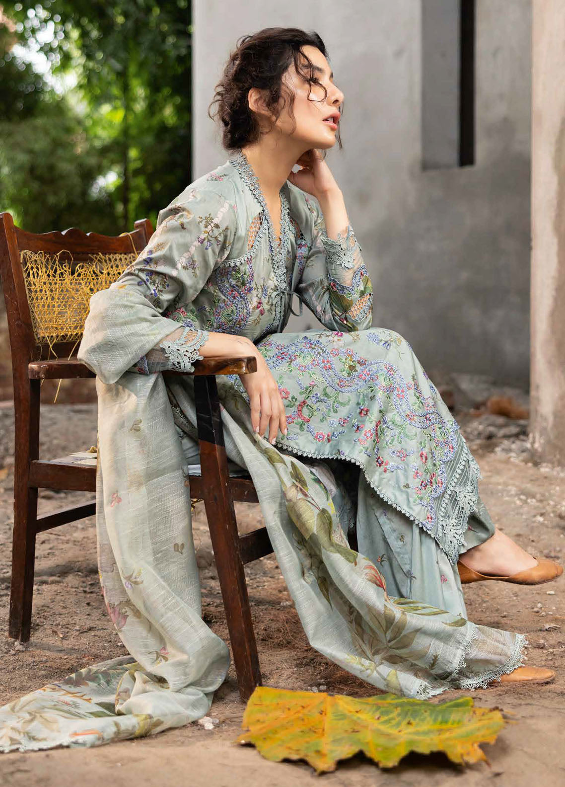 Sobia Nazir Embroidered Suits Unstitched 3 Piece SN24FE D-02 A - Fall Winter Collection