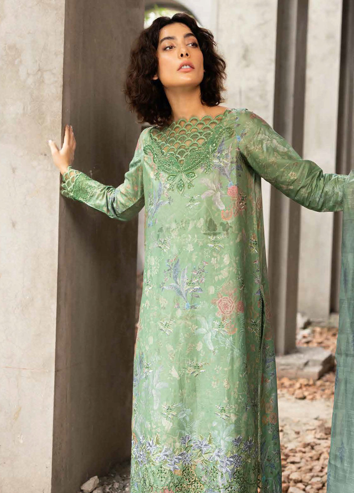 Sobia Nazir Embroidered Suits Unstitched 3 Piece SN24FE D-03 A - Fall Winter Collection