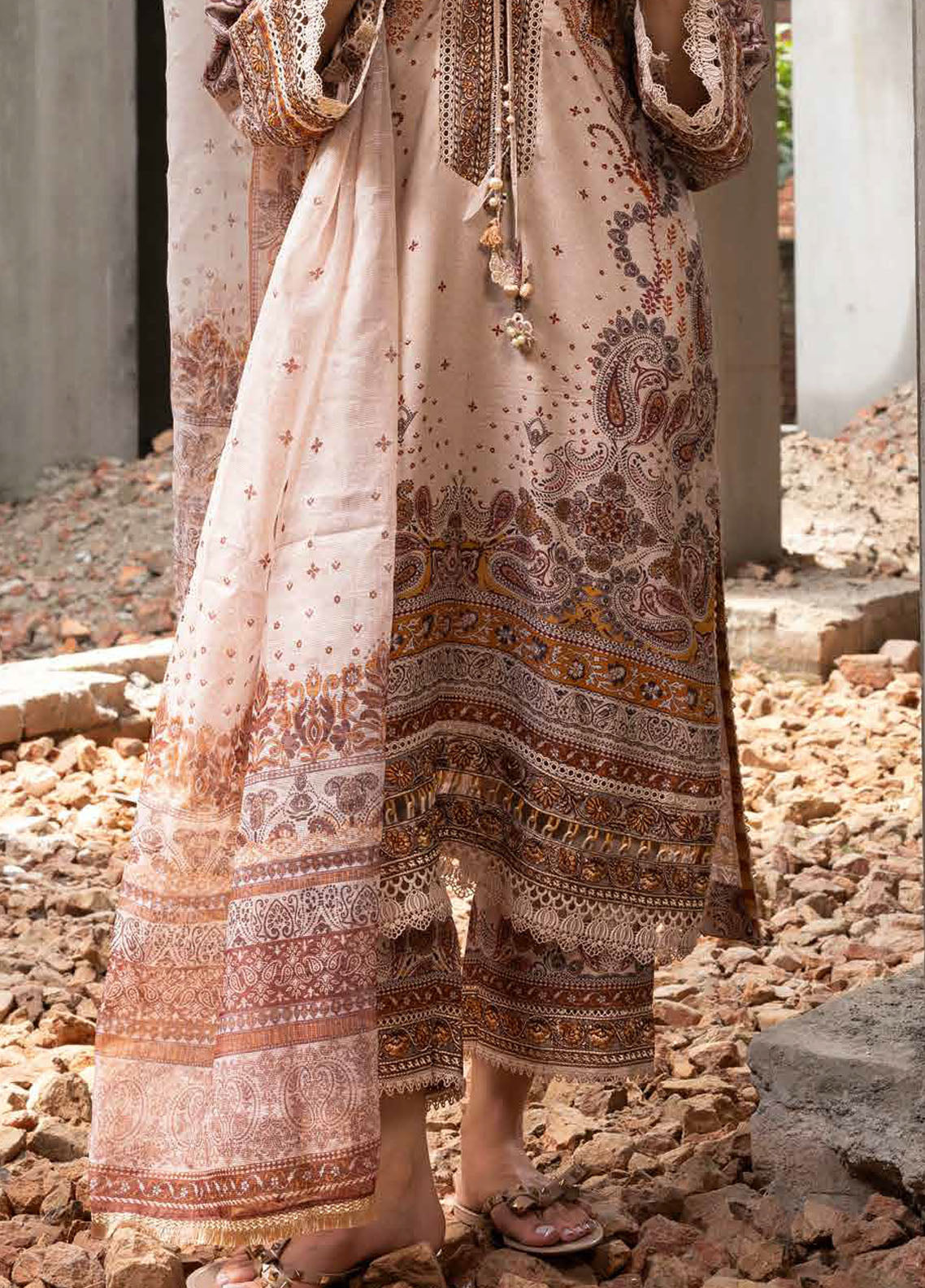 Sobia Nazir Embroidered Suits Unstitched 3 Piece SN24FE D-05 B - Fall Winter Collection