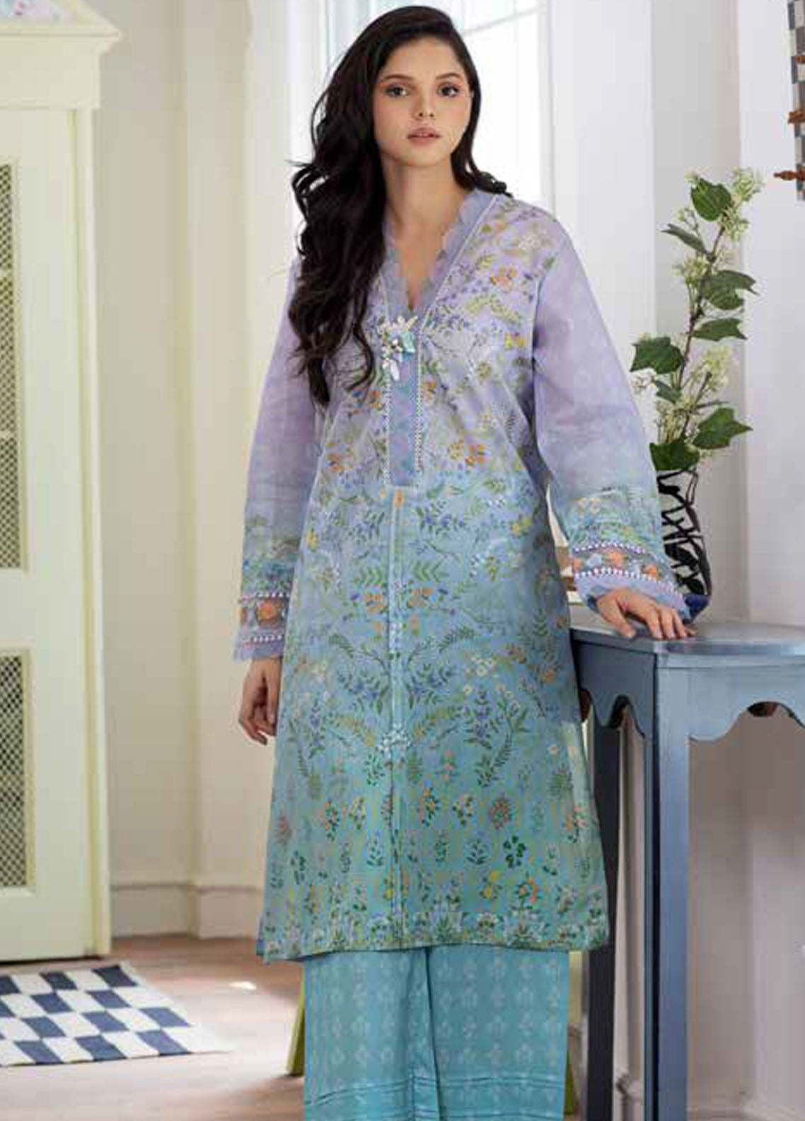 Sobia Nazir Basic Unstitched Lawn Summer Collection 2024 2A