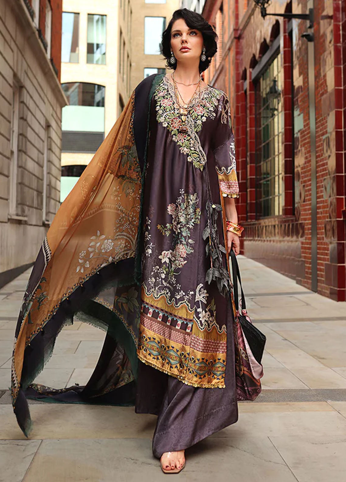 Sobia Nazir Unstitched Silk Collection 2023 D-01
