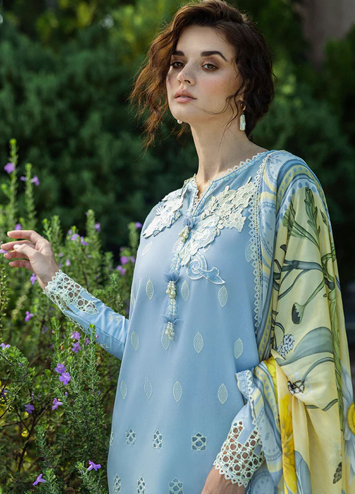 Solace Ombre by Mushq Chikankari Lawn Suit Unstitched 3 Piece D-05 Intesa