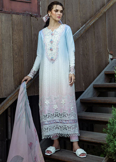 Solace Ombre by Mushq Chikankari Lawn Suit Unstitched 3 Piece D-08 Purezza