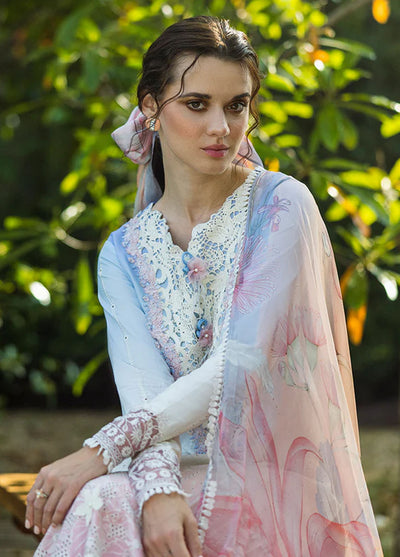 Solace Ombre by Mushq Chikankari Lawn Suit Unstitched 3 Piece D-08 Purezza