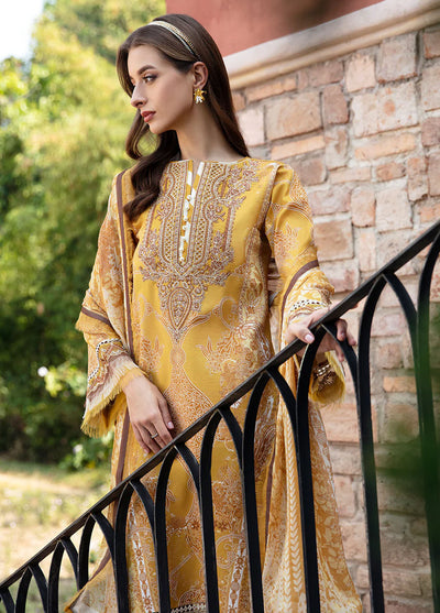 Springtime Ballet by Gulaal Luxury Lawn Collection 2024 Vol-1 D-02 Ceyda