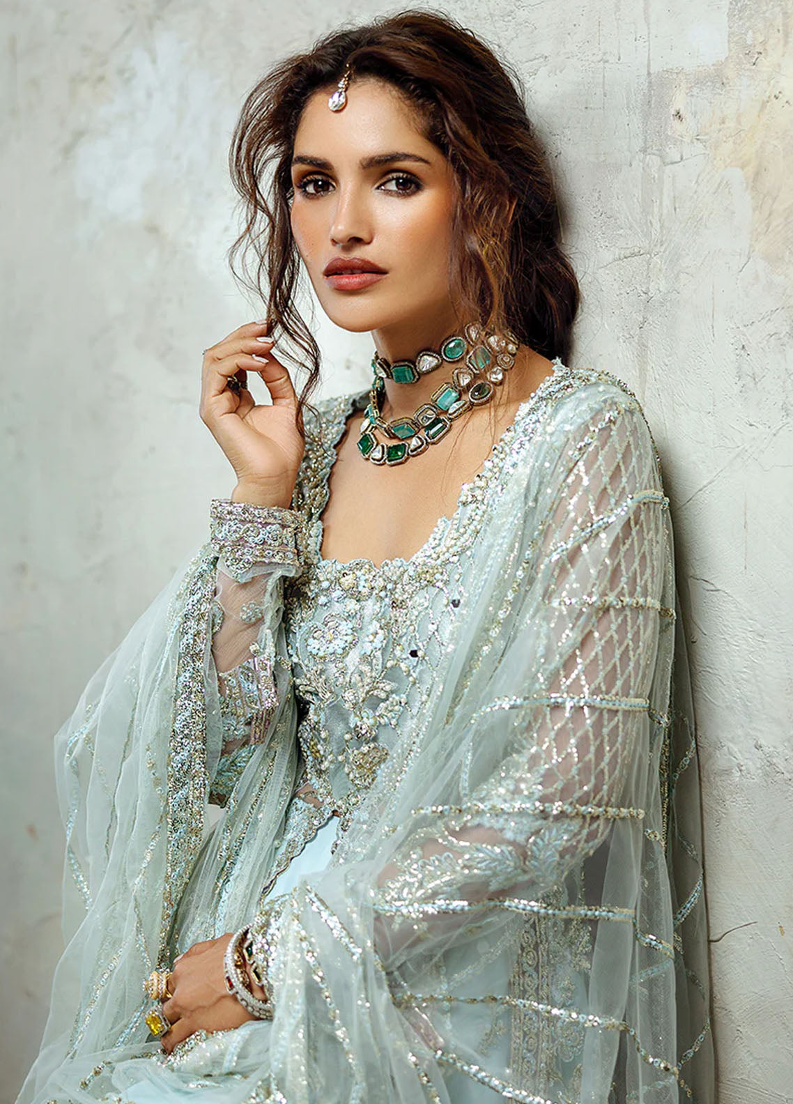 Stardust by Mushq Unstitched Wedding Collection 2024 MWD-08 Silver Screen