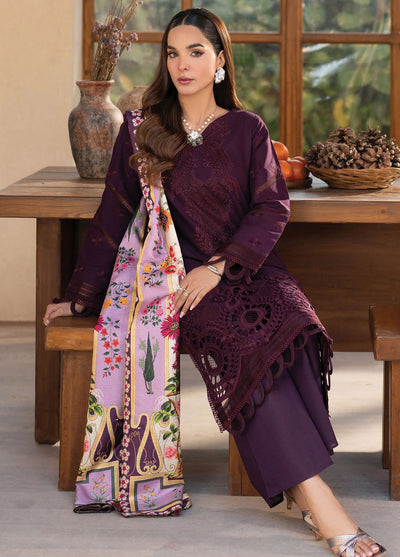 Stella by Mahnur Embroidered Lawn Suit Unstitched 3 Piece D2 B - Fiora