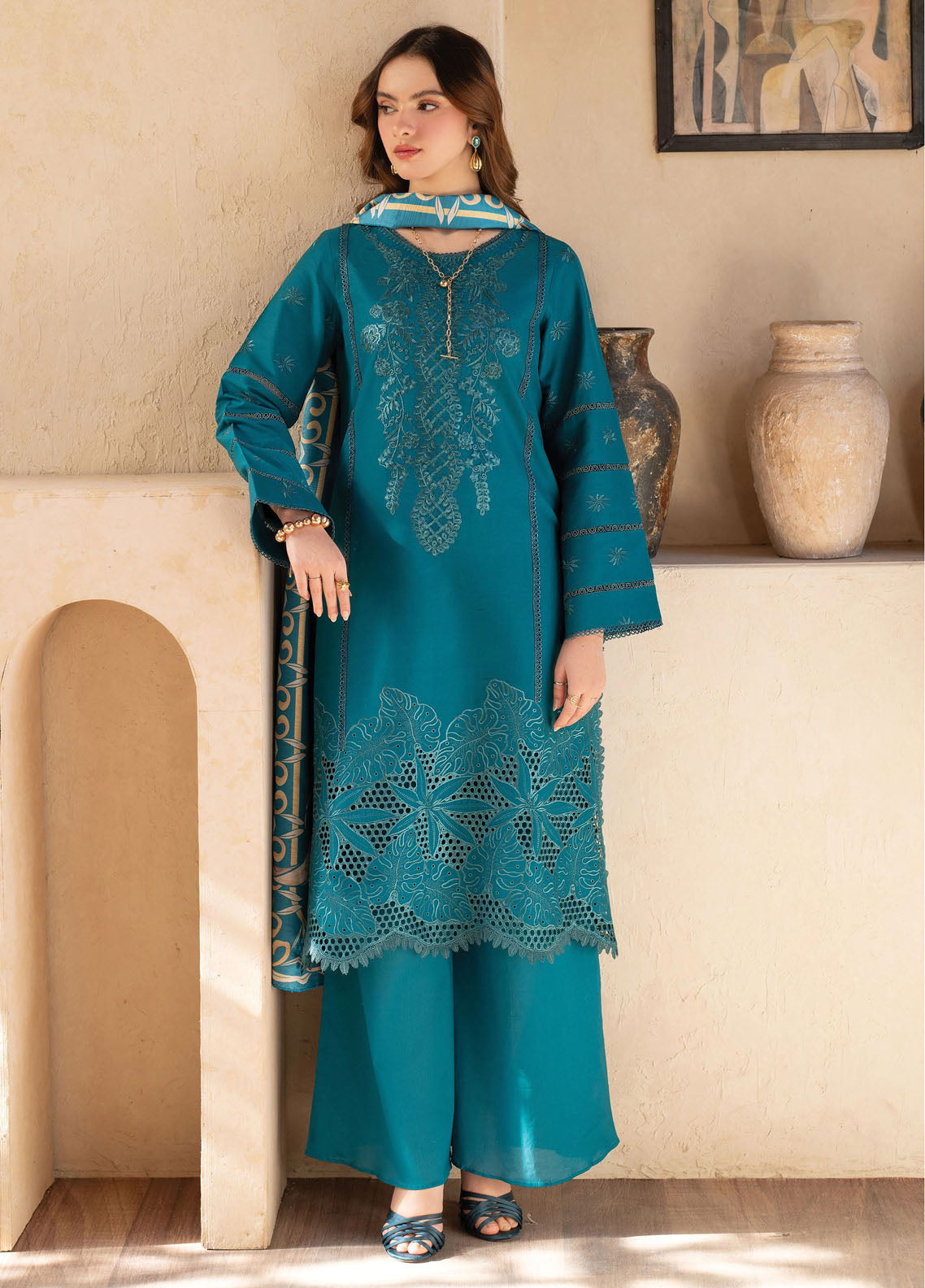 Stella by Mahnur Embroidered Lawn Suit Unstitched 3 Piece D3 B - Sephora