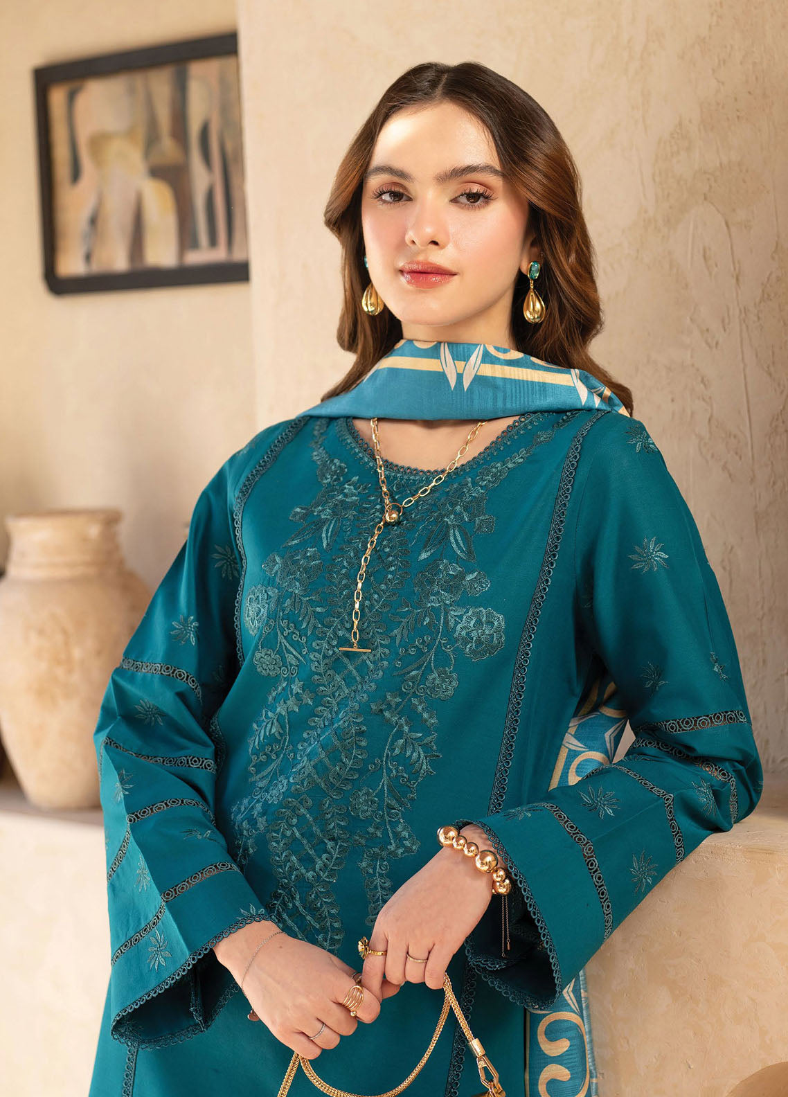 Stella by Mahnur Embroidered Lawn Suit Unstitched 3 Piece D3 B - Sephora