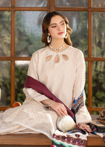 Stella by Mahnur Embroidered Lawn Suit Unstitched 3 Piece D4 B - Luna