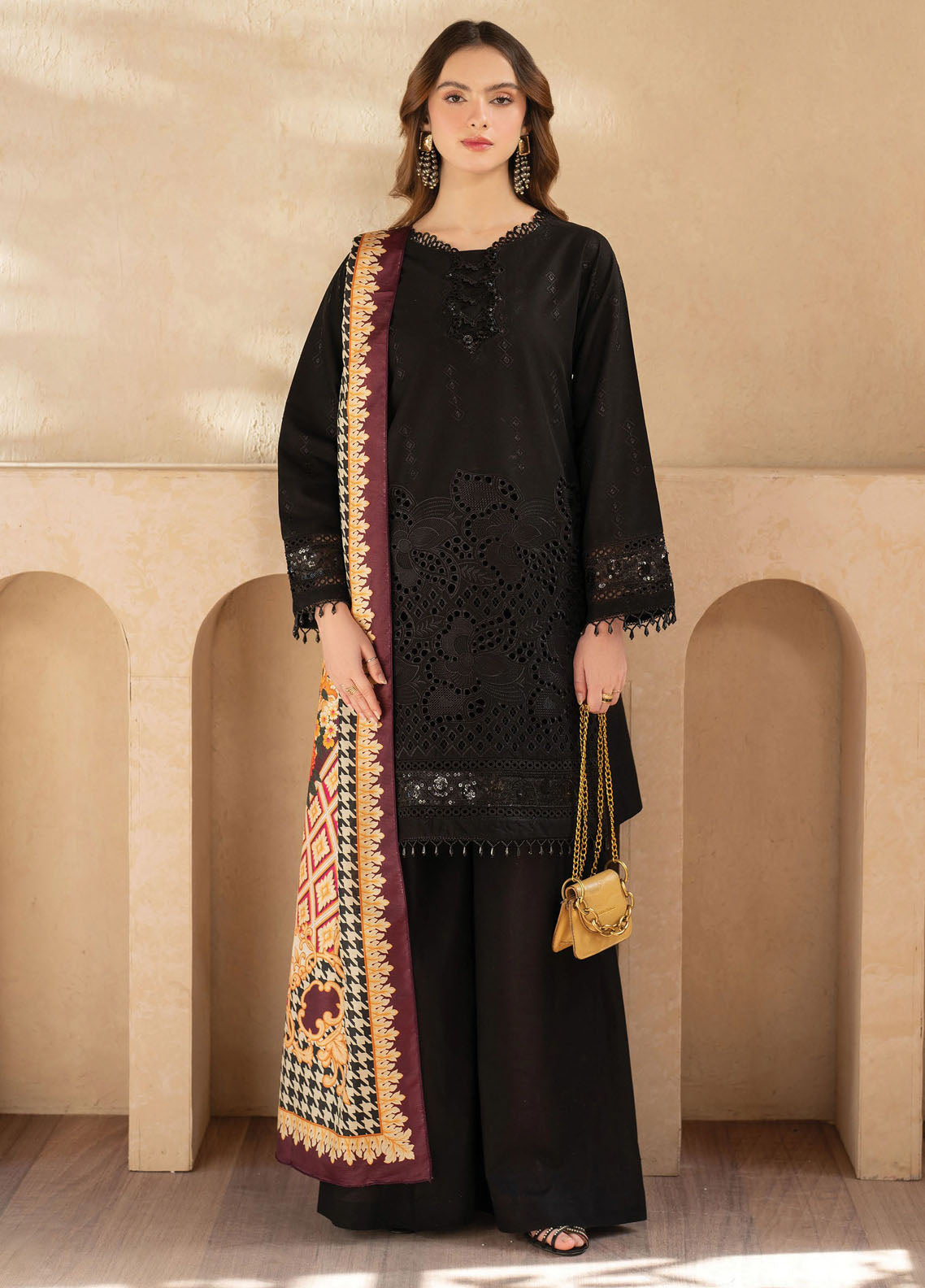 Stella by Mahnur Embroidered Lawn Suit Unstitched 3 Piece D5 A - Vespera