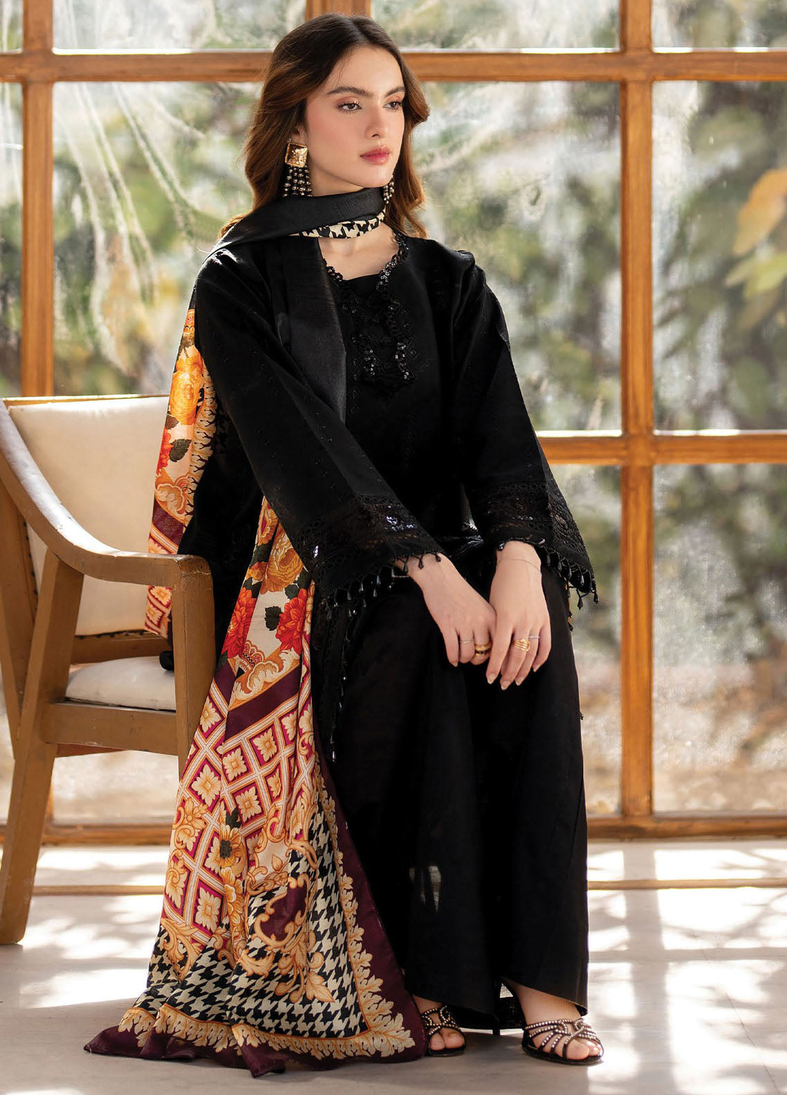 Stella by Mahnur Embroidered Lawn Suit Unstitched 3 Piece D5 A - Vespera