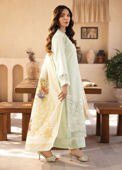 Stella by Mahnur Embroidered Lawn Suit Unstitched 3 Piece D5 B - Delphine