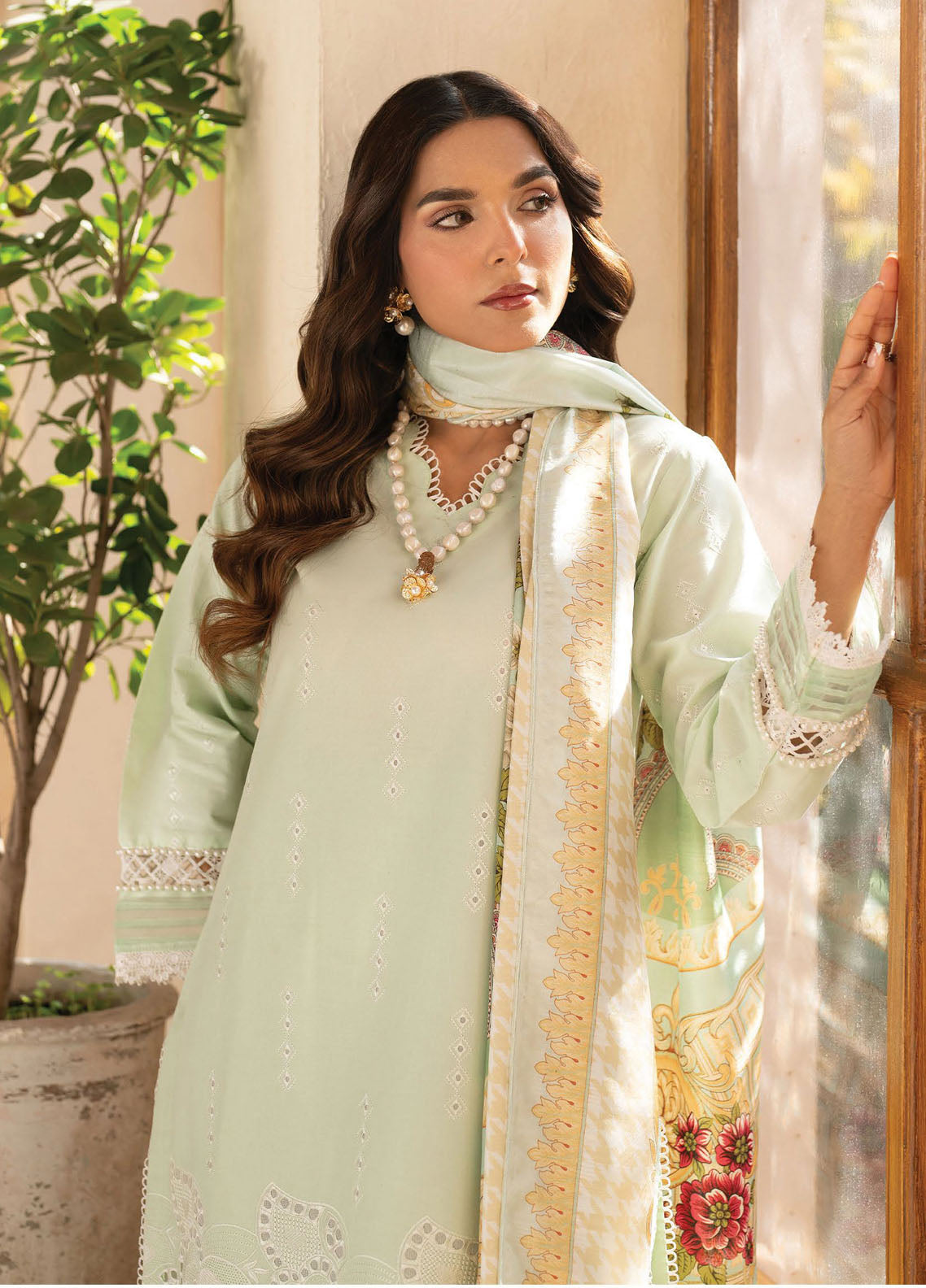 Stella by Mahnur Embroidered Lawn Suit Unstitched 3 Piece D5 B - Delphine