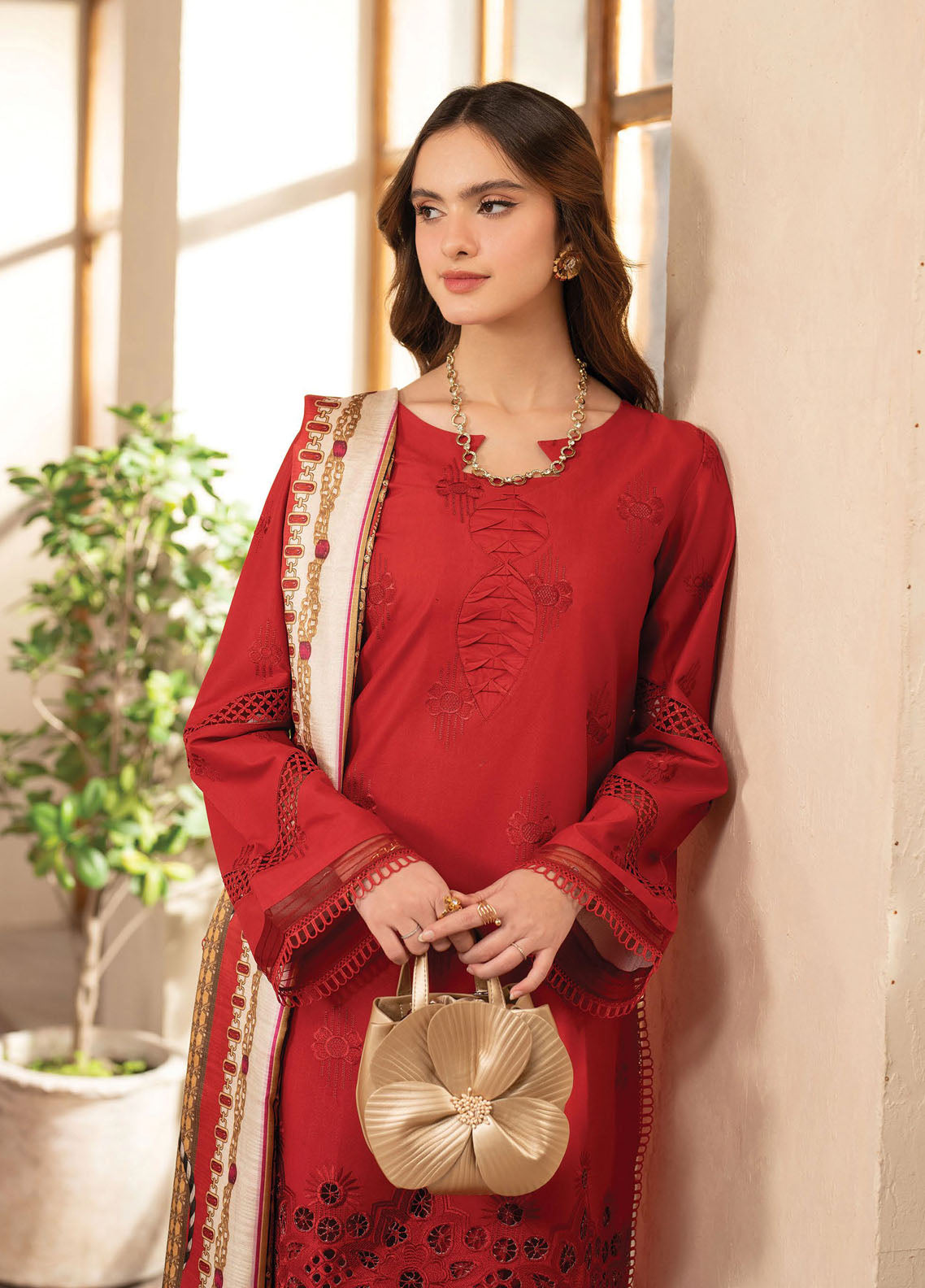 Stella by Mahnur Embroidered Lawn Suit Unstitched 3 Piece D6 A - Juliette