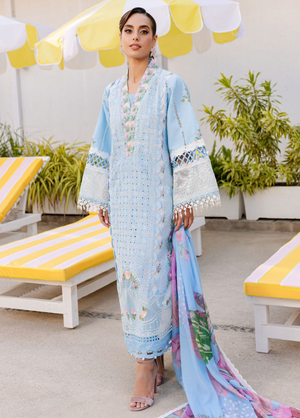 Monaco by Parishay Embroidered Lawn Suit Unstitched 3 Piece PR25ML MS-10