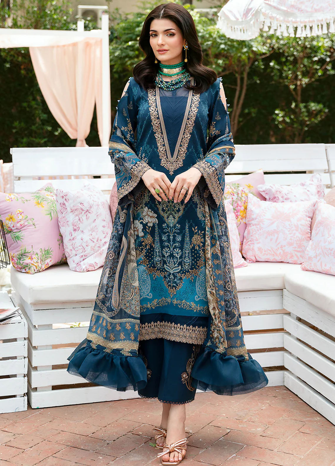 Summer Glow by Gulaal Unstitched Lawn Collection 2024 Vol-3 D-01 Sylviya