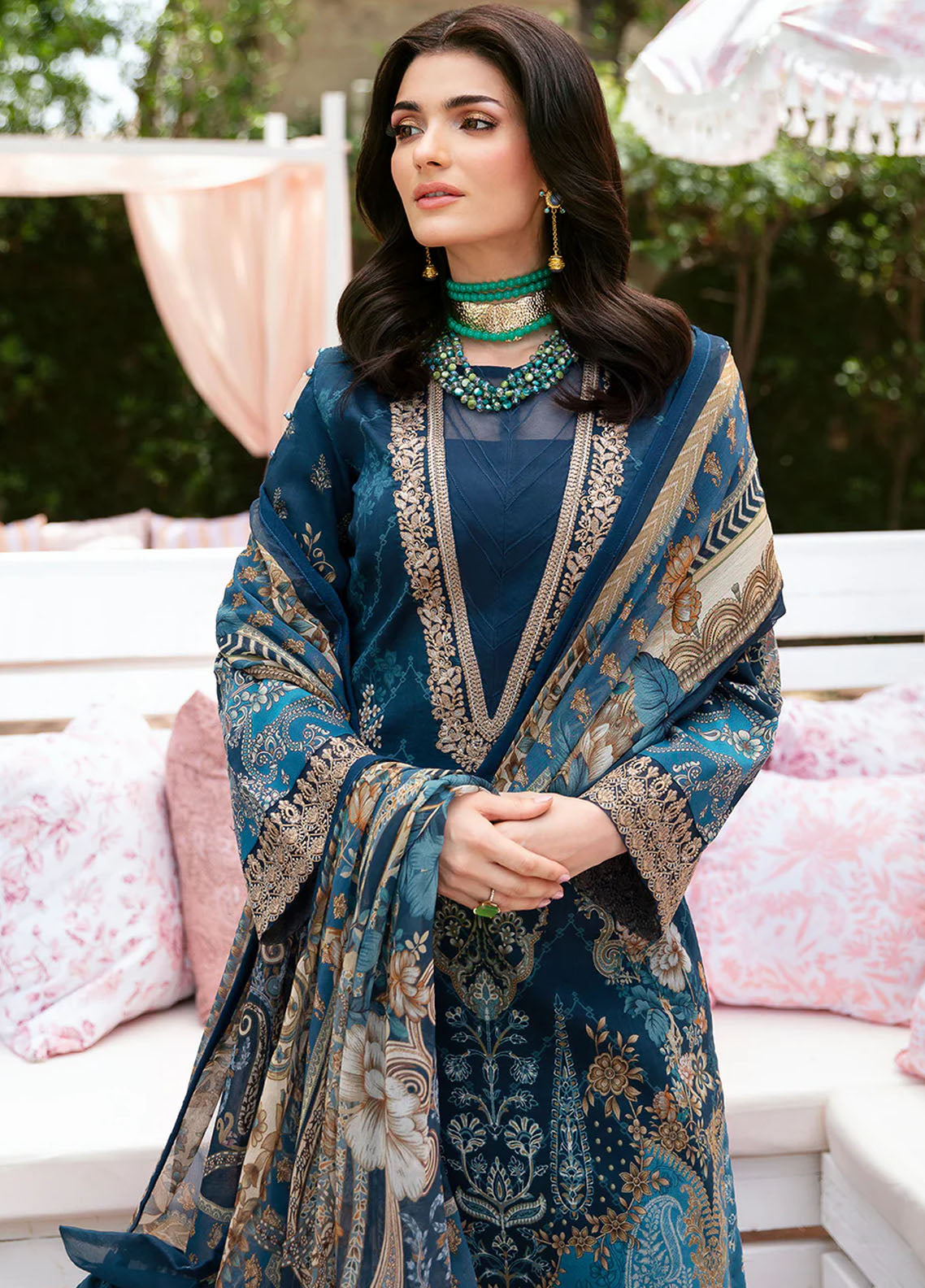 Summer Glow by Gulaal Unstitched Lawn Collection 2024 Vol-3 D-01 Sylviya