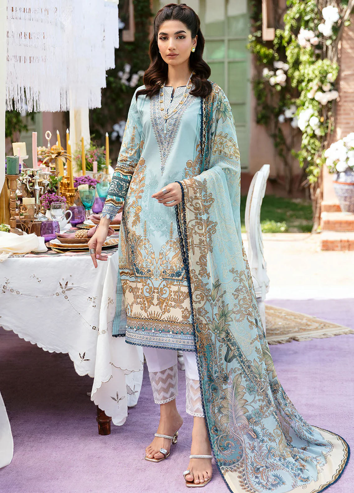 Summer Glow by Gulaal Unstitched Lawn Collection 2024 Vol-3 D-02 Amayrah