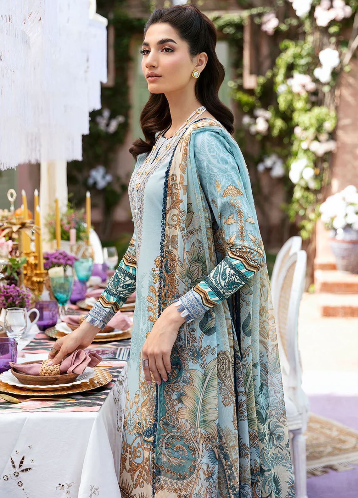 Summer Glow by Gulaal Unstitched Lawn Collection 2024 Vol-3 D-02 Amayrah
