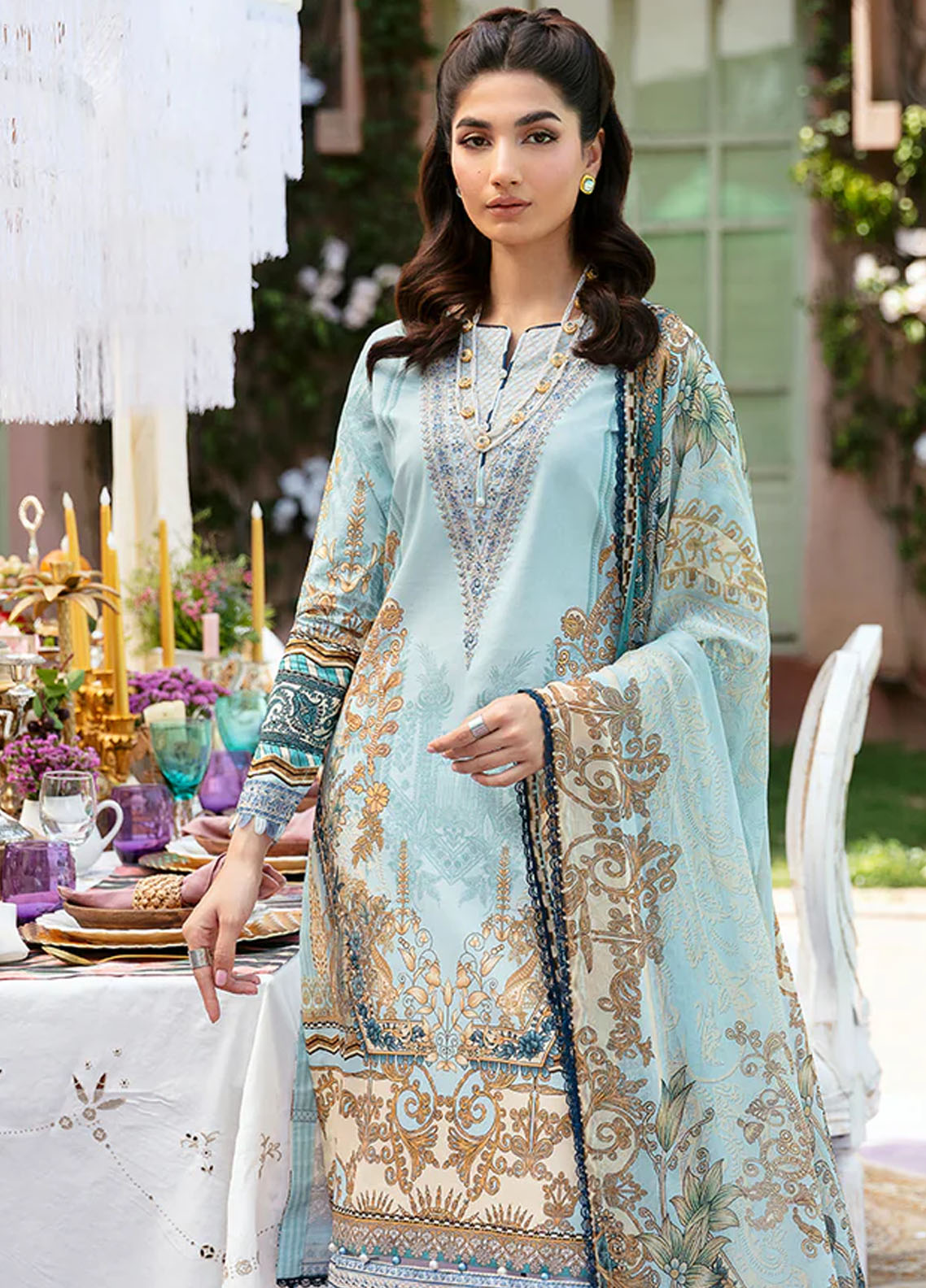 Summer Glow by Gulaal Unstitched Lawn Collection 2024 Vol-3 D-02 Amayrah