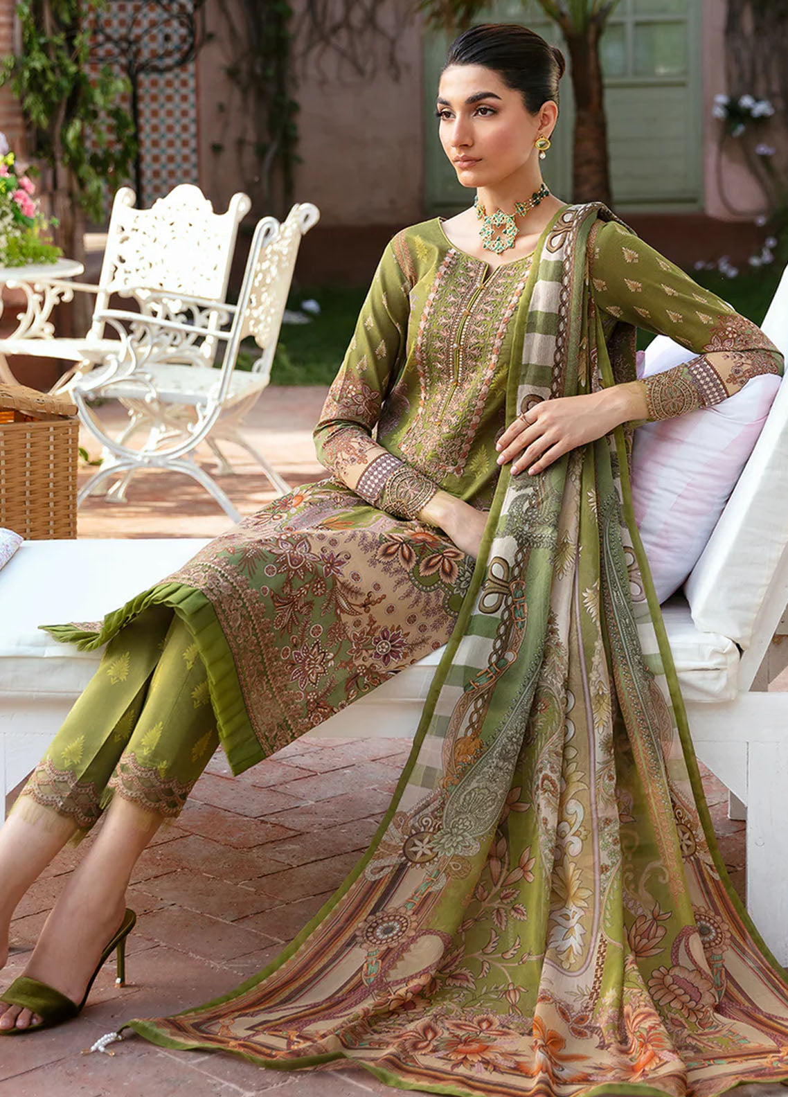 Summer Glow by Gulaal Unstitched Lawn Collection 2024 Vol-3 D-04 Alicia