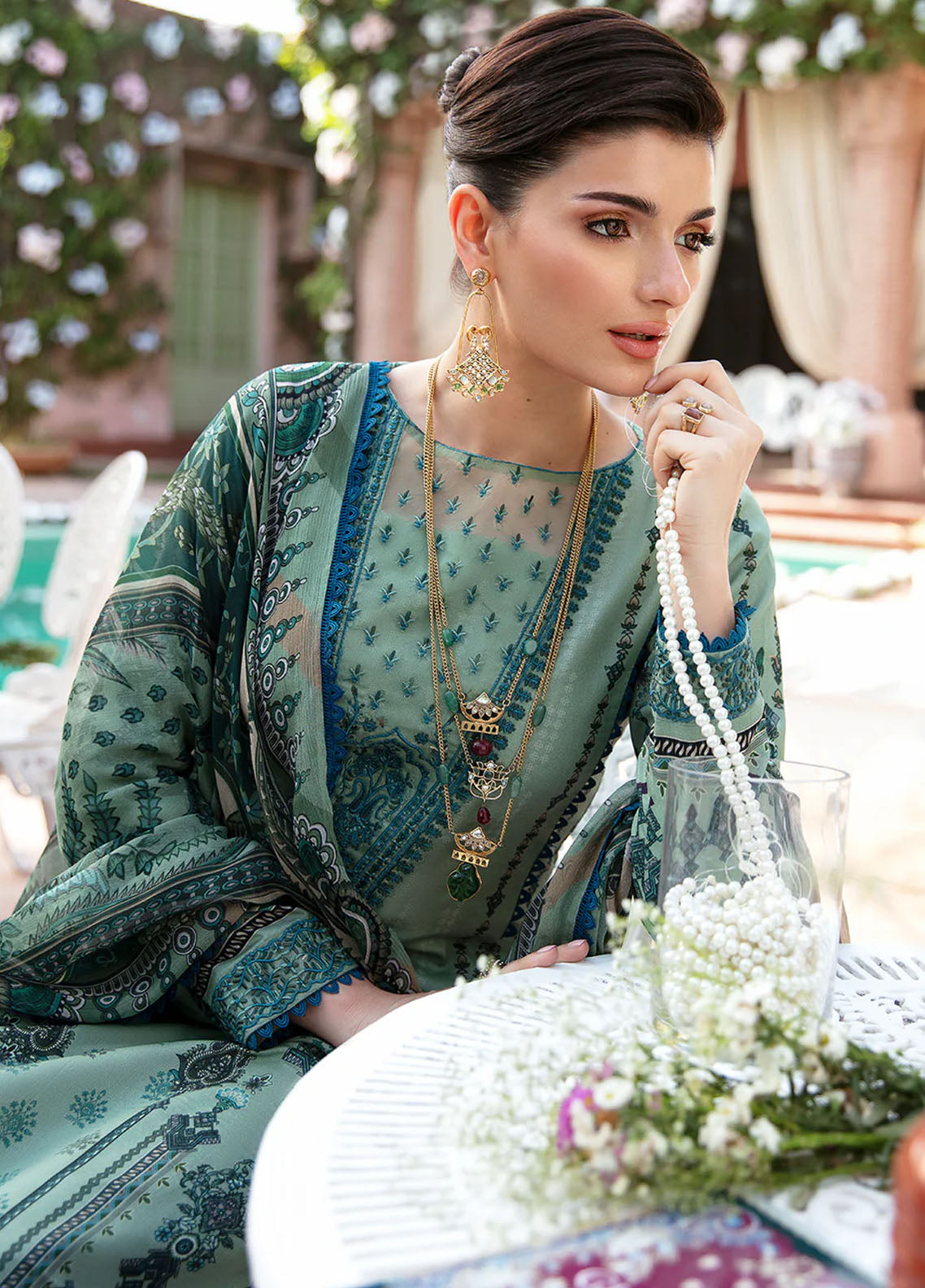 Summer Glow by Gulaal Unstitched Lawn Collection 2024 Vol-3 D-05 Anadiya