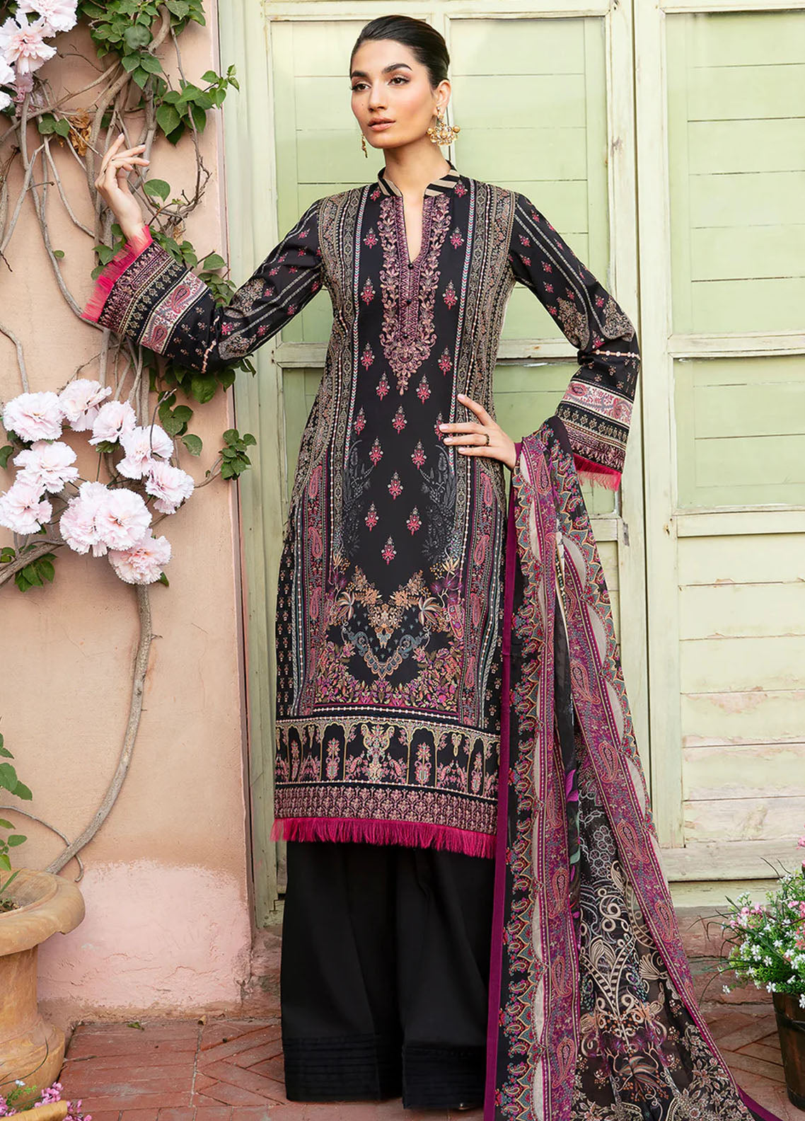 Summer Glow by Gulaal Unstitched Lawn Collection 2024 Vol-3 D-06 Andrea