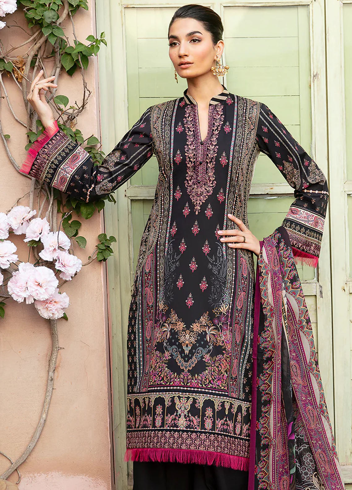 Summer Glow by Gulaal Unstitched Lawn Collection 2024 Vol-3 D-06 Andrea