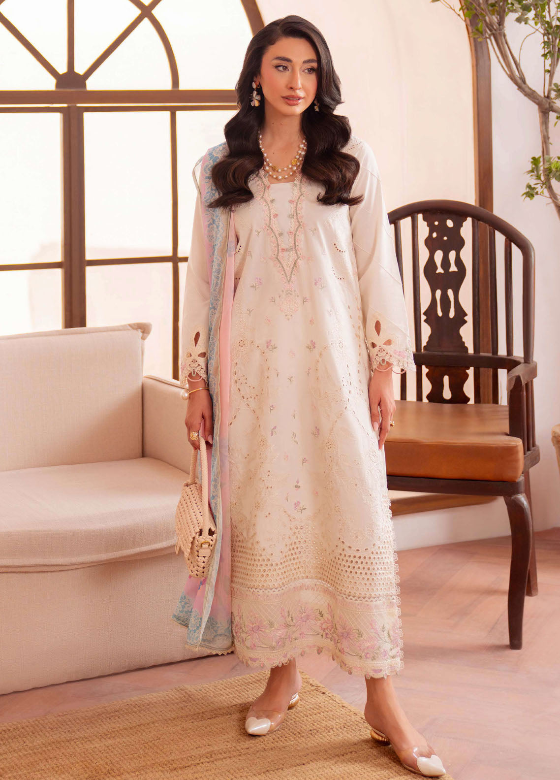 Symphony by Neeshay Embroidered Lawn Suits Unstitched 3 Piece NSH25SLL Lumen