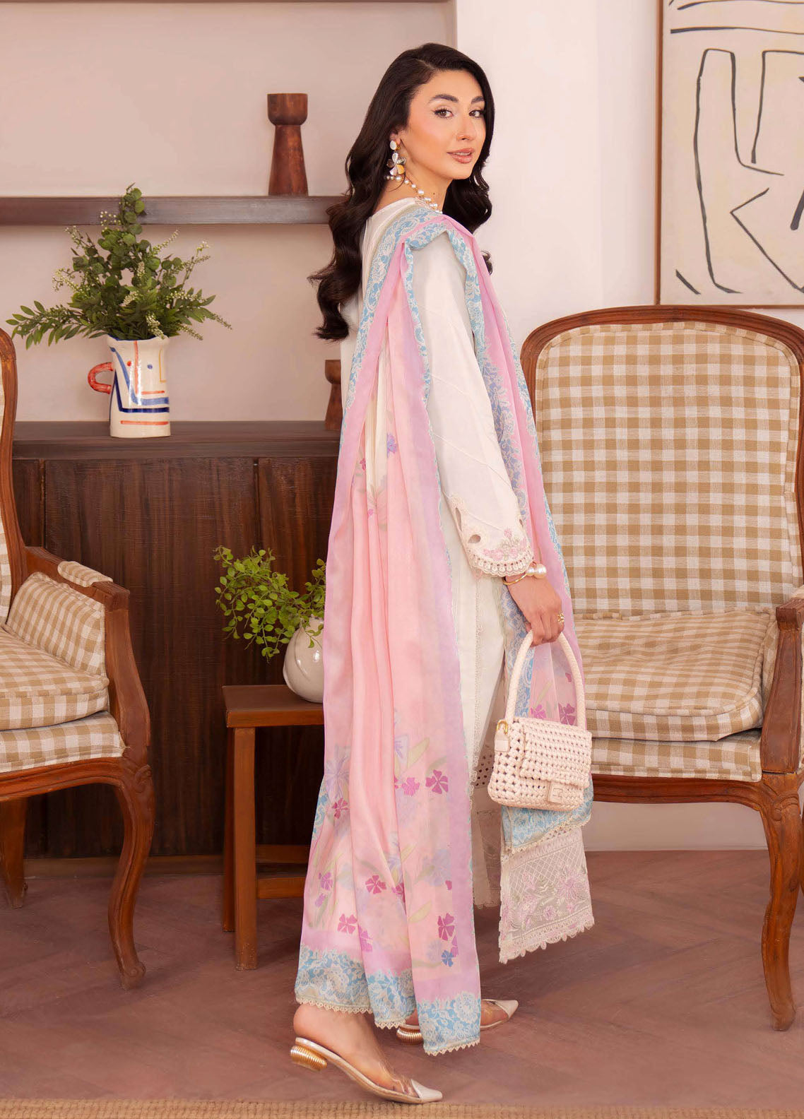 Symphony by Neeshay Embroidered Lawn Suits Unstitched 3 Piece NSH25SLL Lumen