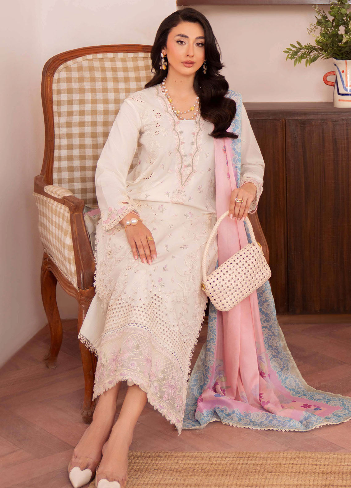 Symphony by Neeshay Embroidered Lawn Suits Unstitched 3 Piece NSH25SLL Lumen