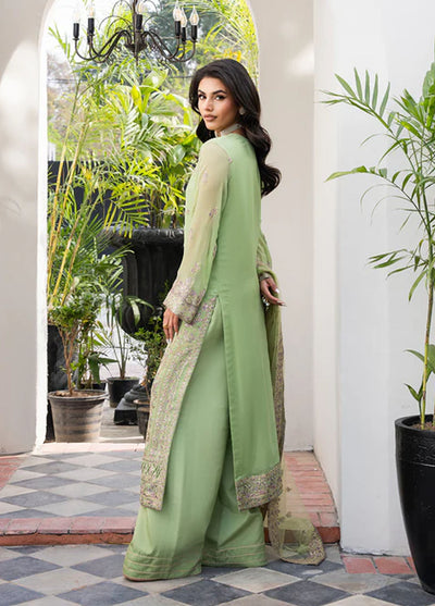 Tarz by Freesia Premium Embroidered Chiffon Suits Unstitched 3 Piece FRE25T FW-40043 Maneli
