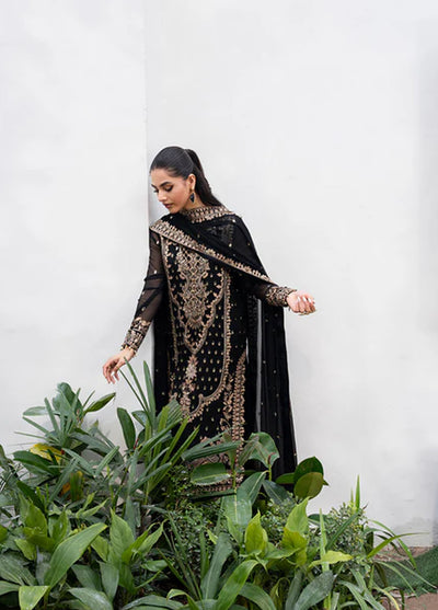 Tarz by Freesia Premium Embroidered Chiffon Suits Unstitched 3 Piece FRE25T FW-40050 Arash